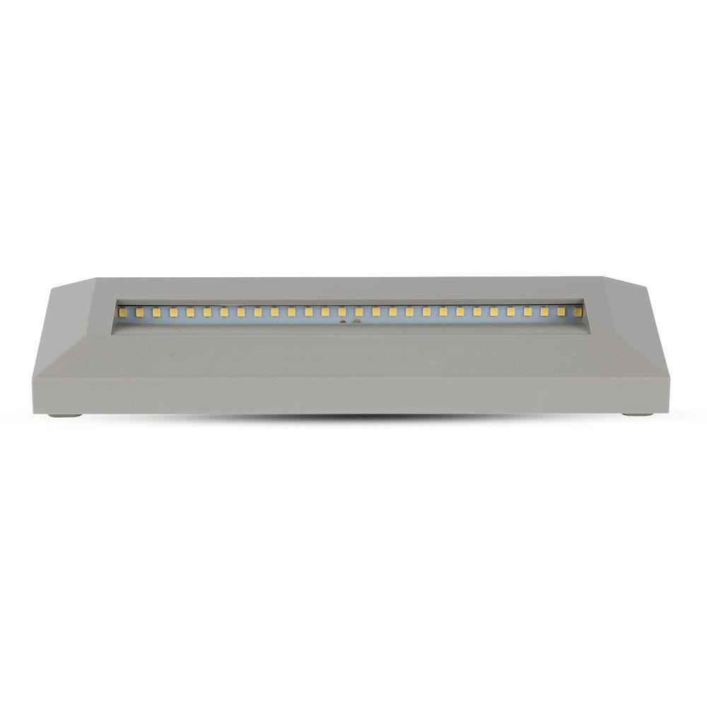 VT-1162 3W LED STEP LIGHT 3000K GREY BODY RECTANGLE