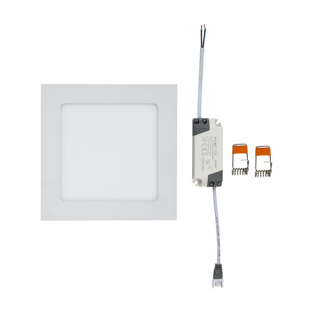 12W Panel LED, Barwa:3000K, Kwadratowa, VTAC, SKU 4866