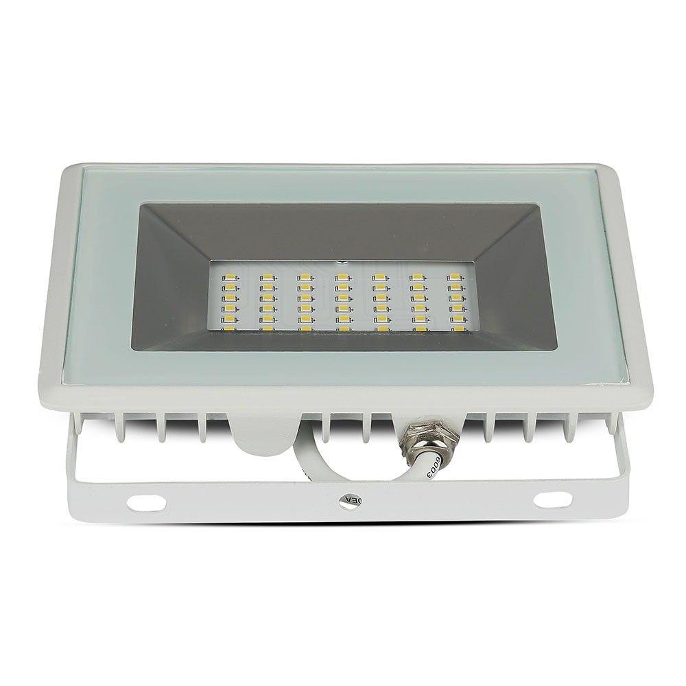 30W Naświetlacz LED SMD, Barwa:4000K, Obudowa: Biała, VTAC, SKU 5956