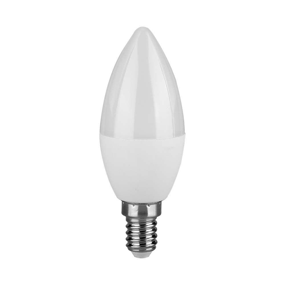 4.5W Żarówka LED C35, Barwa:3000K, Trzonek: E14, VTAC, SKU 2142151