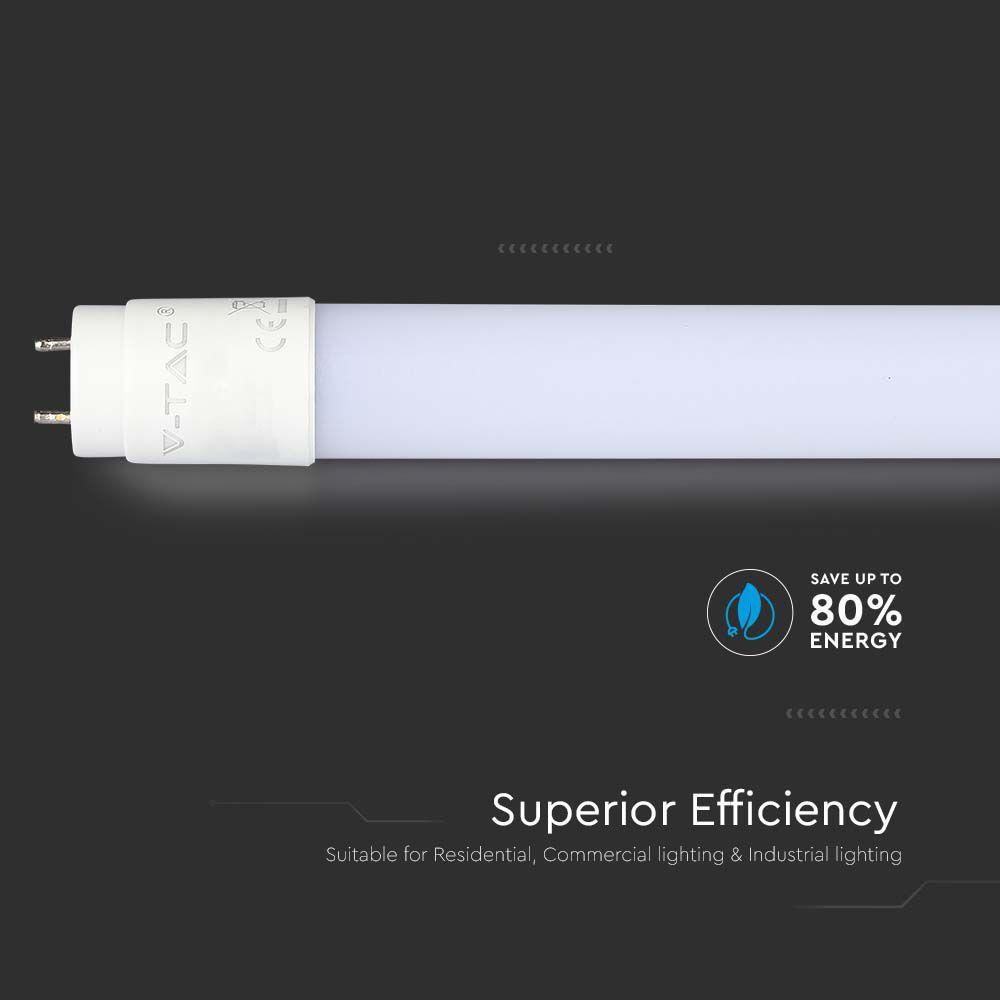 VT-122 16.5W T8 NANO PLASTIC TUBE NON ROTATABLE 120CM SAMSUNG CHIP 3000K 110LM/W