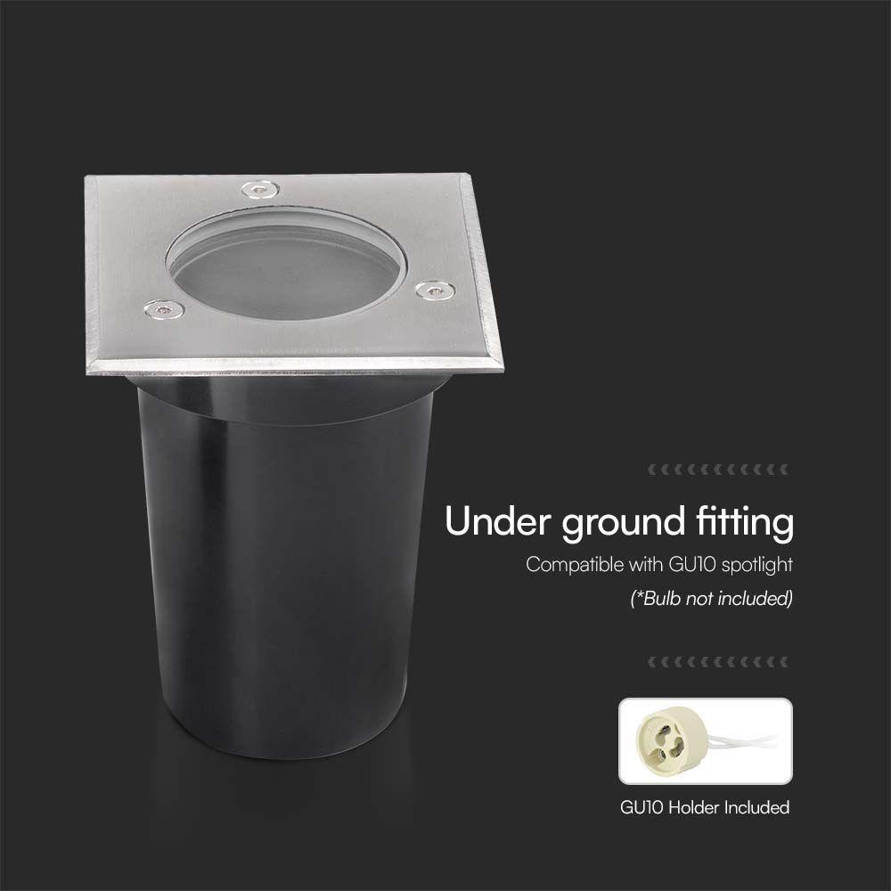 VT-1127 MINI GU10 UNDERGROUND FITTING SQ