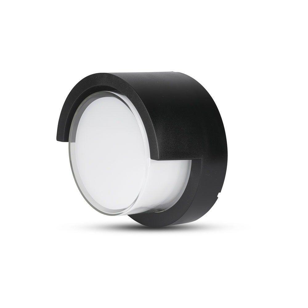 VT-831 6W LED WALL LIGHT WITH CAP COVER 3000K BLACK-ROUND