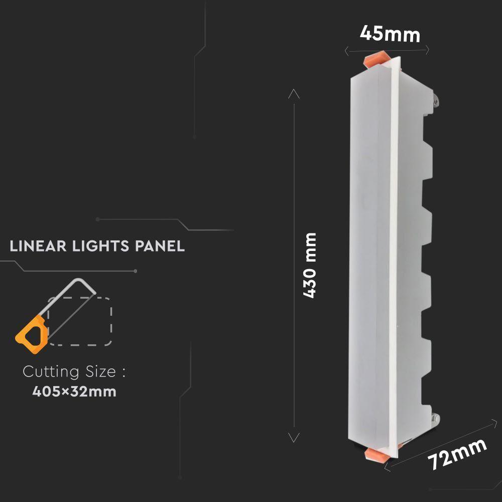 30W Panel LED Liniowy, Biały, Barwa:4000K, VTAC, SKU 6417