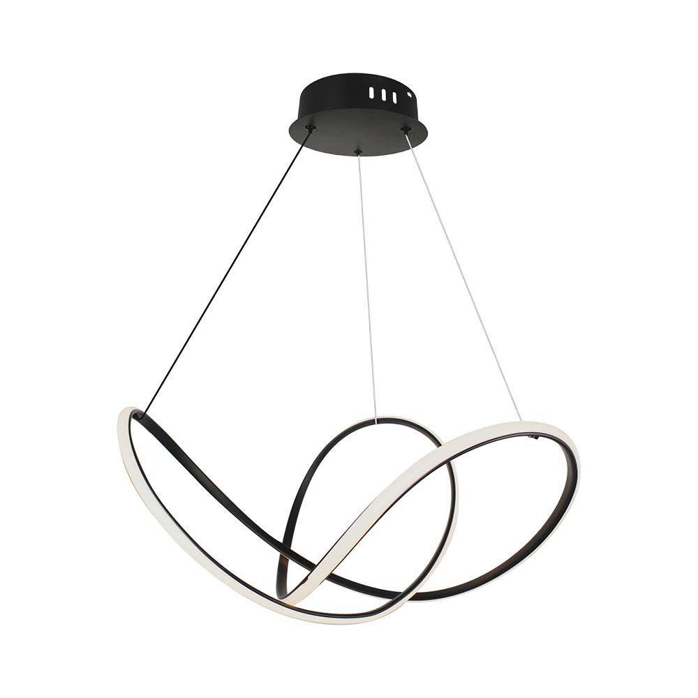 VT-7919 49W LED DECORATIVE HANGING LIGHT D:70xH120CM 3000K BLACK BODY