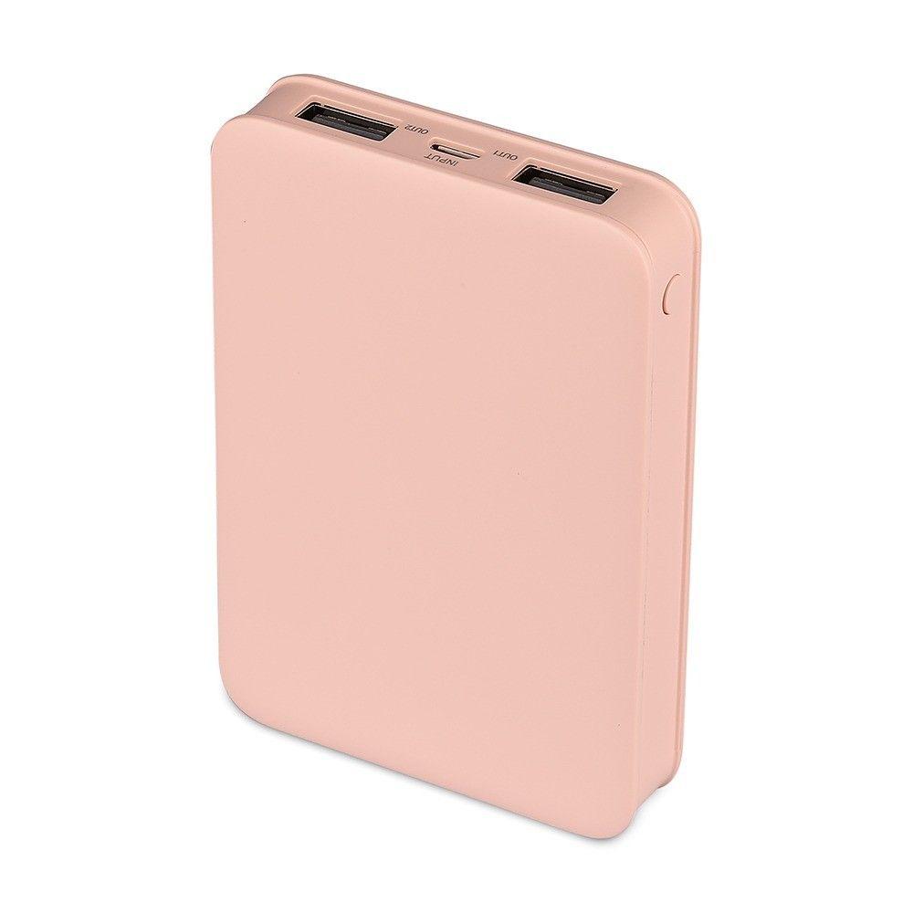 Power Bank, 5000mAh/18.5wh, 5V, Różowy, VTAC, SKU 8194