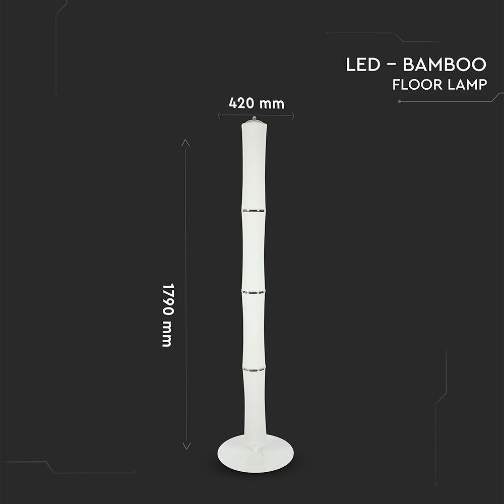 65W Oprawa LED/ Klosz: Mleczny, Ściemniana, Barwa:3000K, Biały, VTAC, SKU 3977