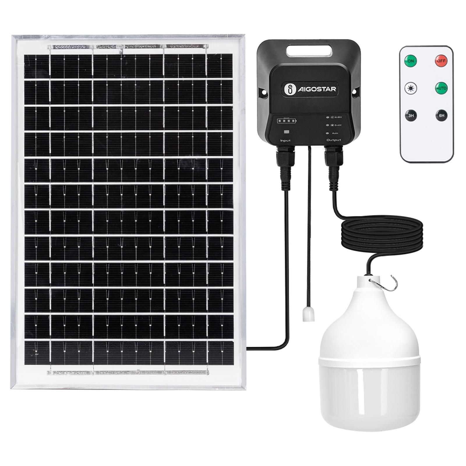 SOLAR LIGHT/SPLIT/with Batterie/T-bulb/5M+3M LINE/100W/6500K