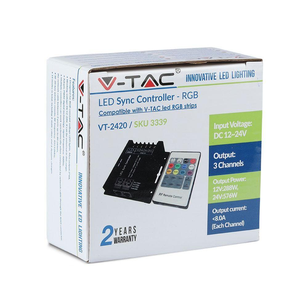 VT-2420 288W LED RGB CONTROLLER WITH 20 KEY RF REMOTE CONTROL