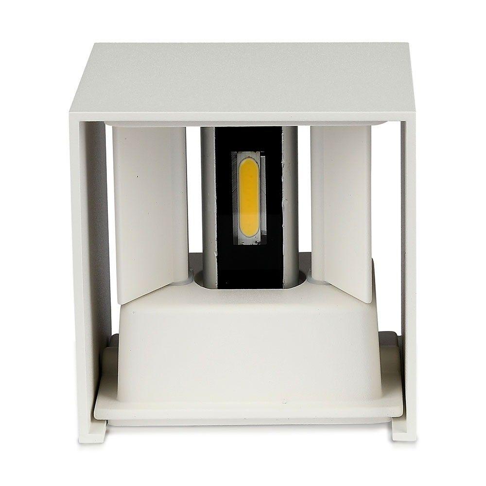 VT-759-12 12W LED UP-DOWN WALL LIGHT WITH BRIDGELUX CHIP 4000k WHITE SQUARE