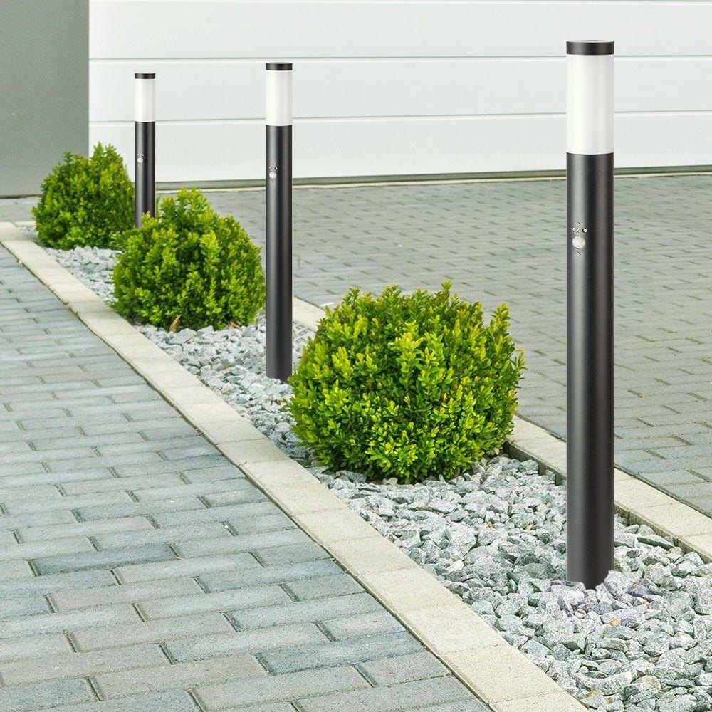 VT-838 BOLLARD LAMP-PIR SENSOR-STAINLESS STEEL BODY(110CM)E27 BLACK-IP44