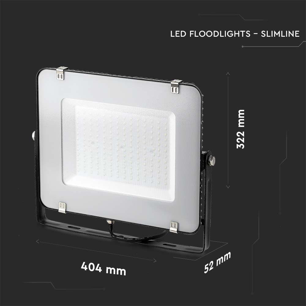 VT-44150 150W SMD FLOODLIGHT SAMSUNG CHIP 4000K BLACK BODY GREY GLASS