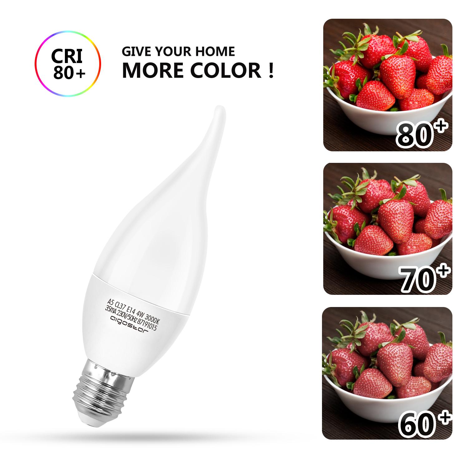 LED E14 CL37 4W Ciepłe światło