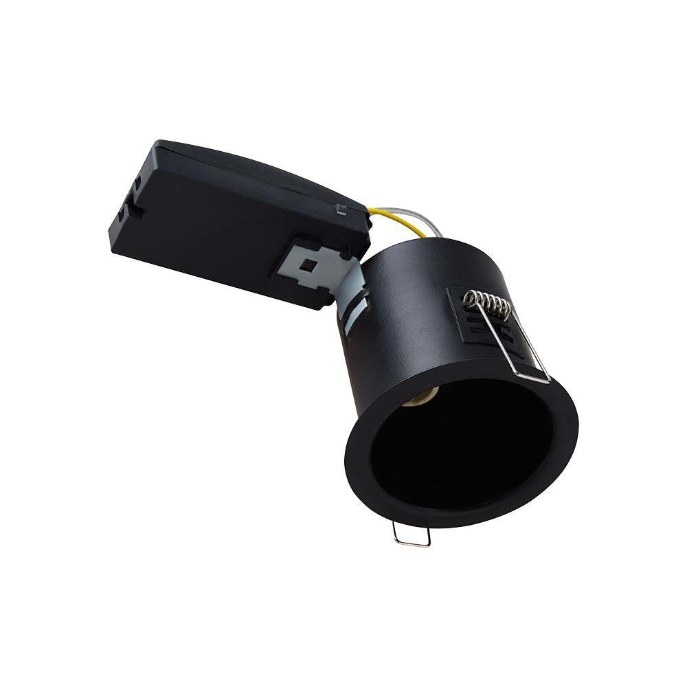 VT-703 CAN FOR FIRE RATED DOWNLIGHT BLACK IP20 (COMPATIBLE WITH PUSH & LOCK BEZEL)