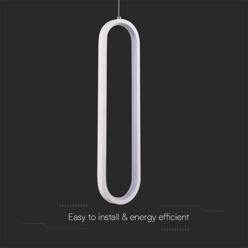 VT-7829 13W LED HANGING LAMP (40CM) 3000K WHITE BODY