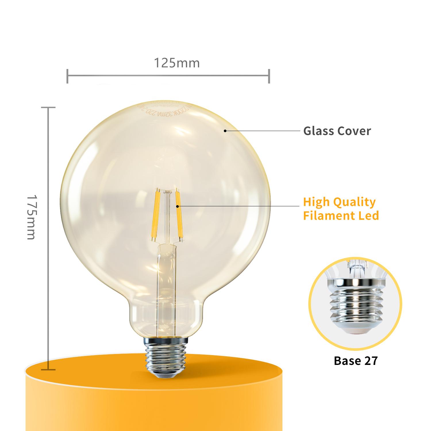 LED filament lamp G125