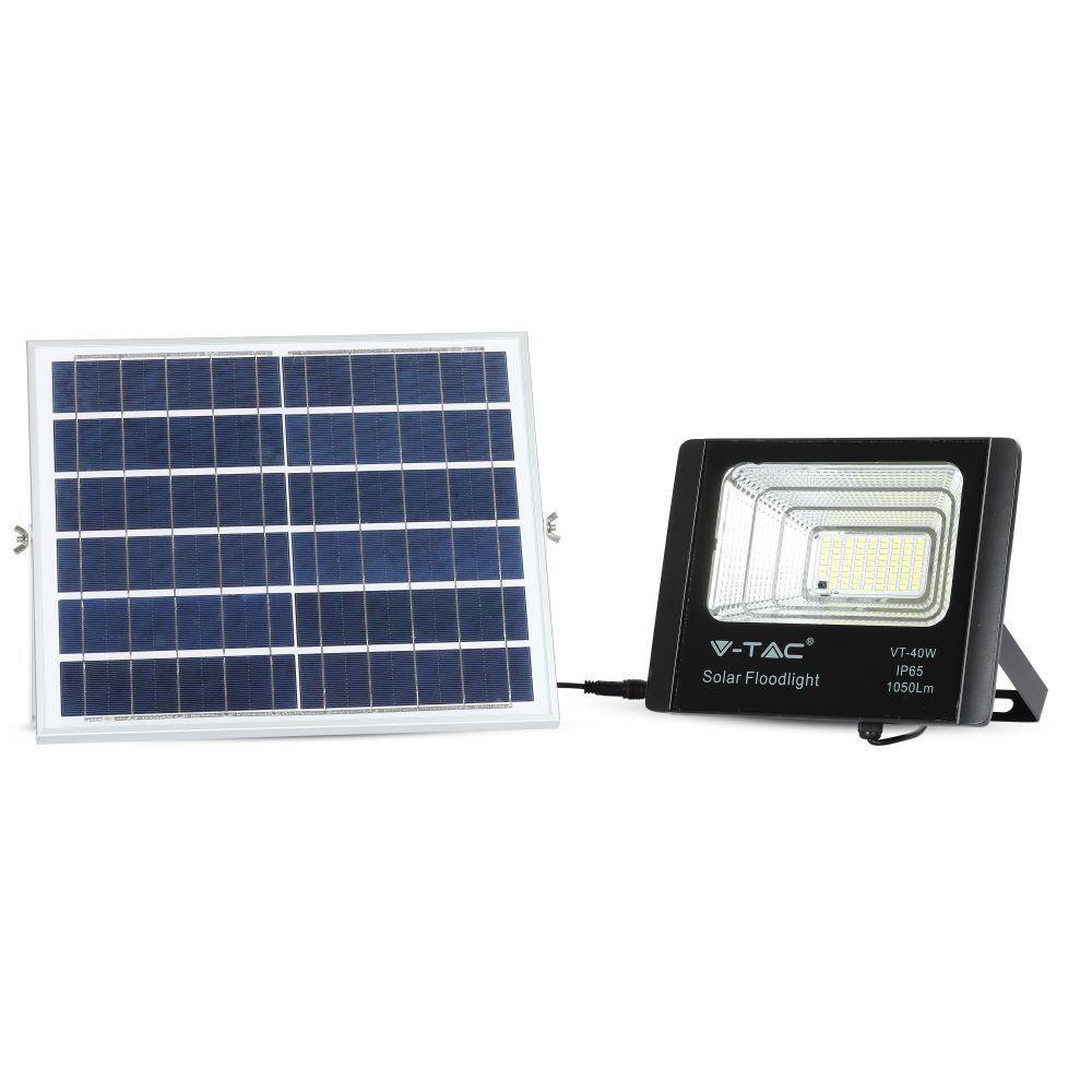 Naświetlacz solarny LED, Barwa:4000K, VTAC, SKU 8574