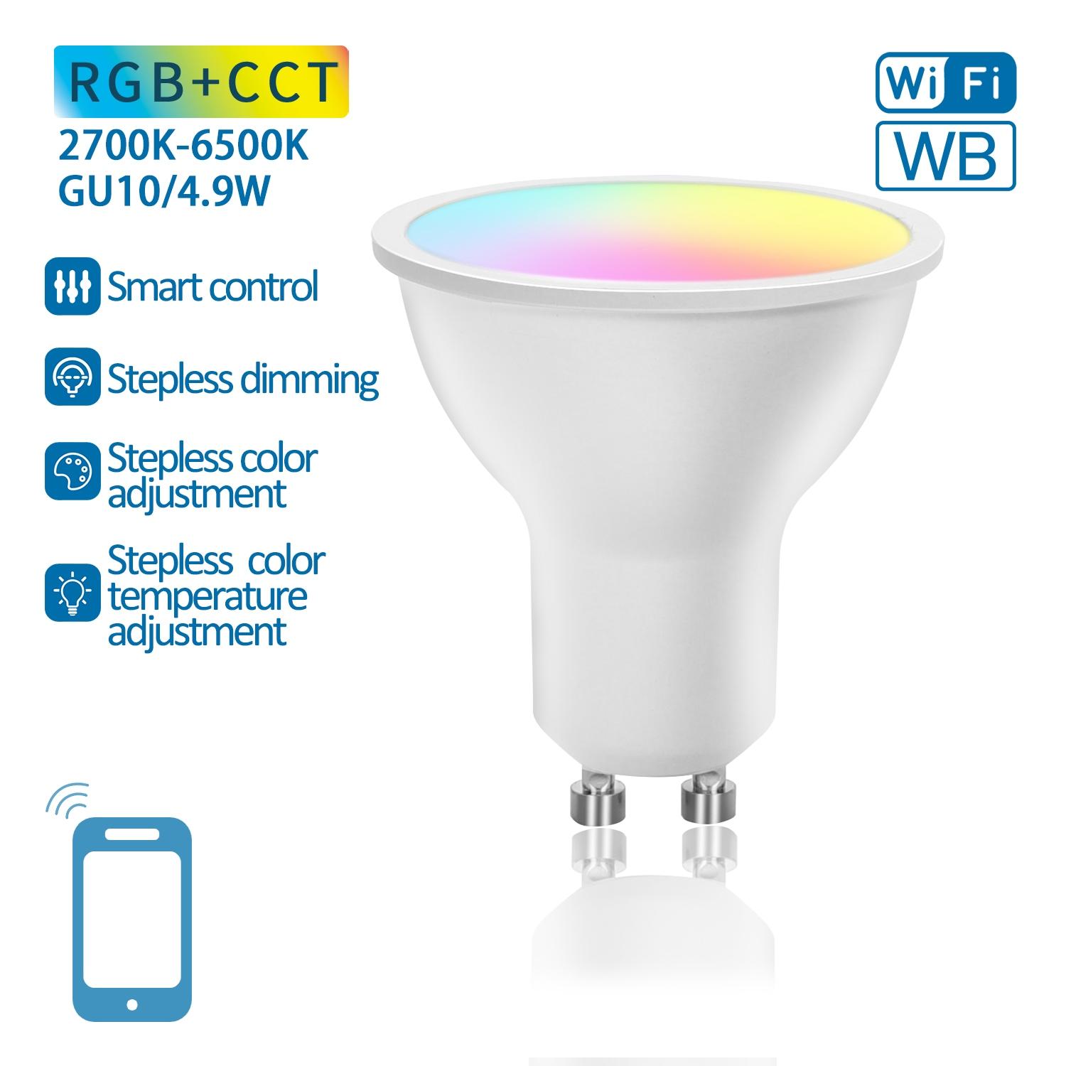 WIFI + Bluetooth GU10 4.9W