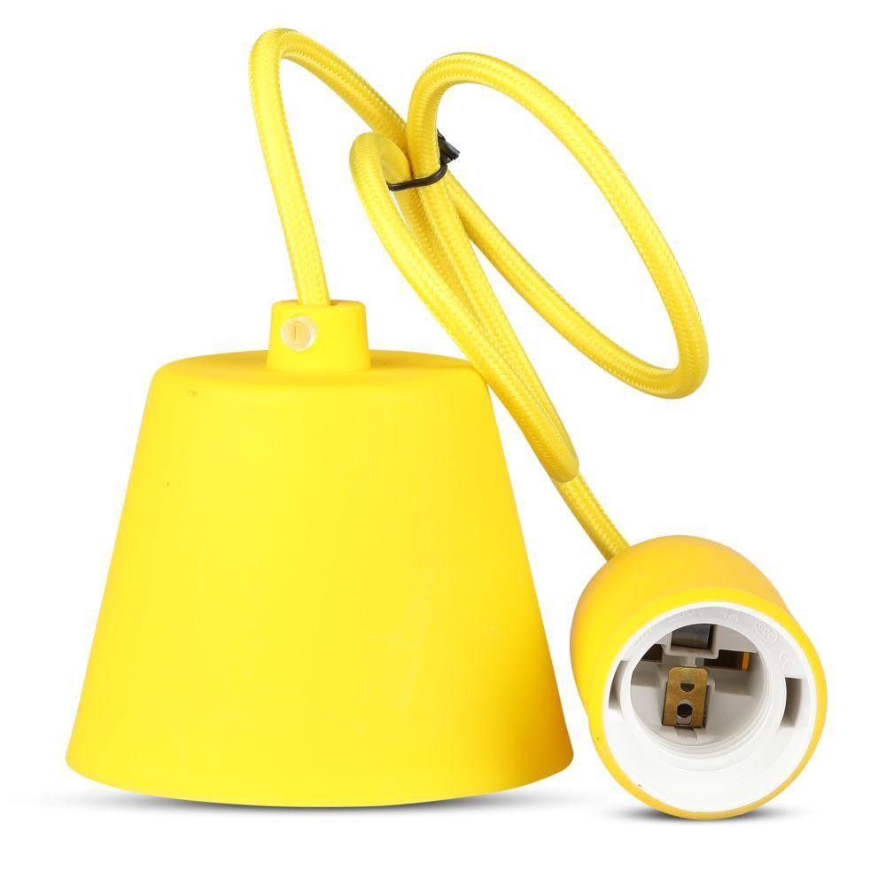 Lampa Wisząca, Trzonek:E27/ Żółty, VTAC, SKU 3485