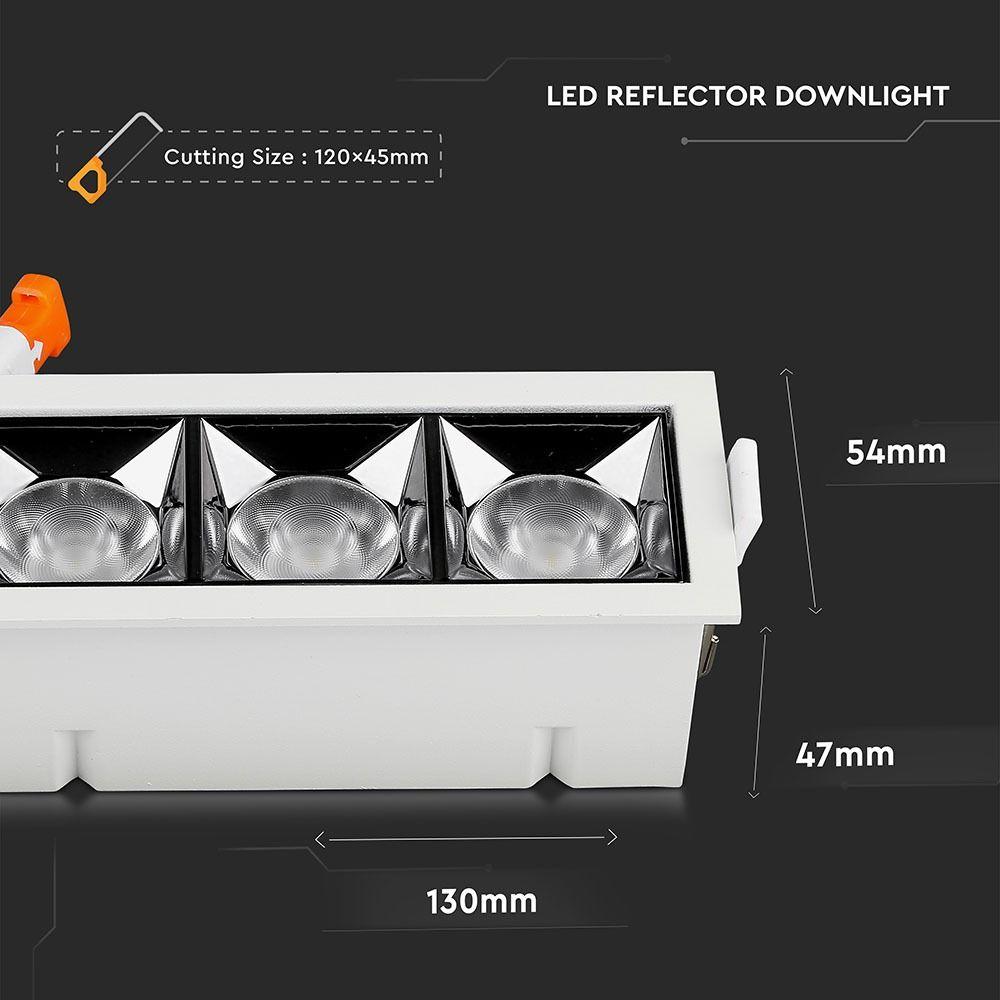 VT-2-12 12W LED REFLECTOR SMD DOWNLIGHT SAMSUNG CHIP 2700K 12'D