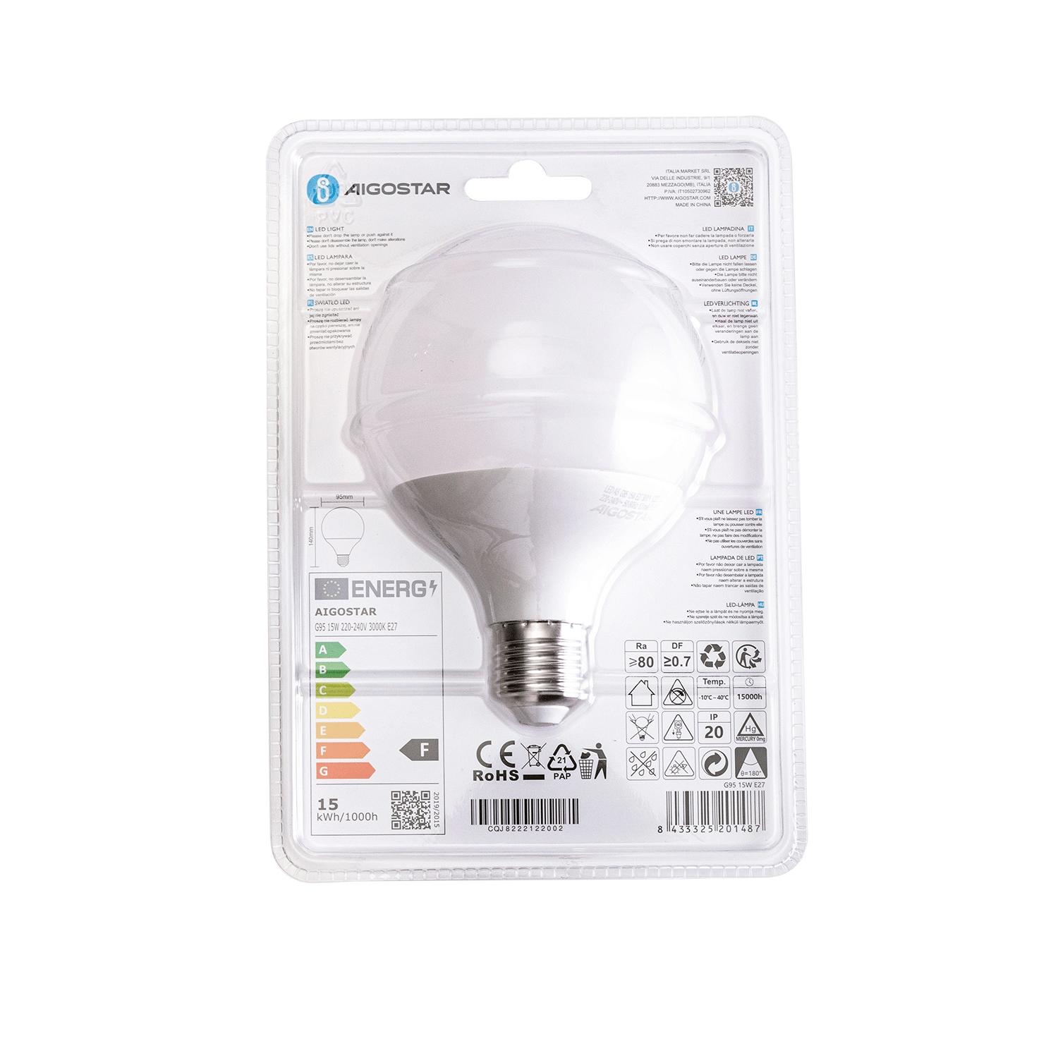 LED E27 15W G95