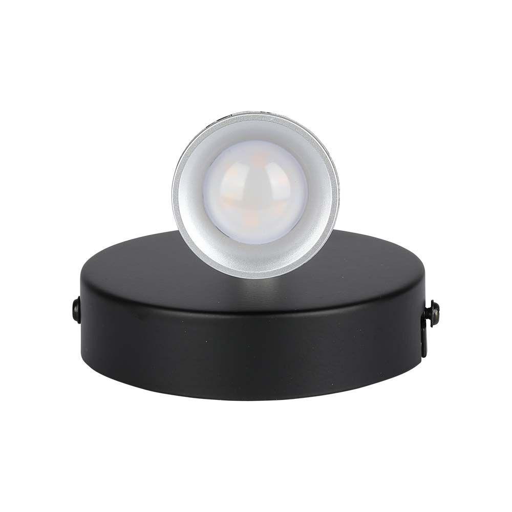 4.5W Kinkiet LED, Barwa:3000K, Czarny, VTAC, SKU 218263