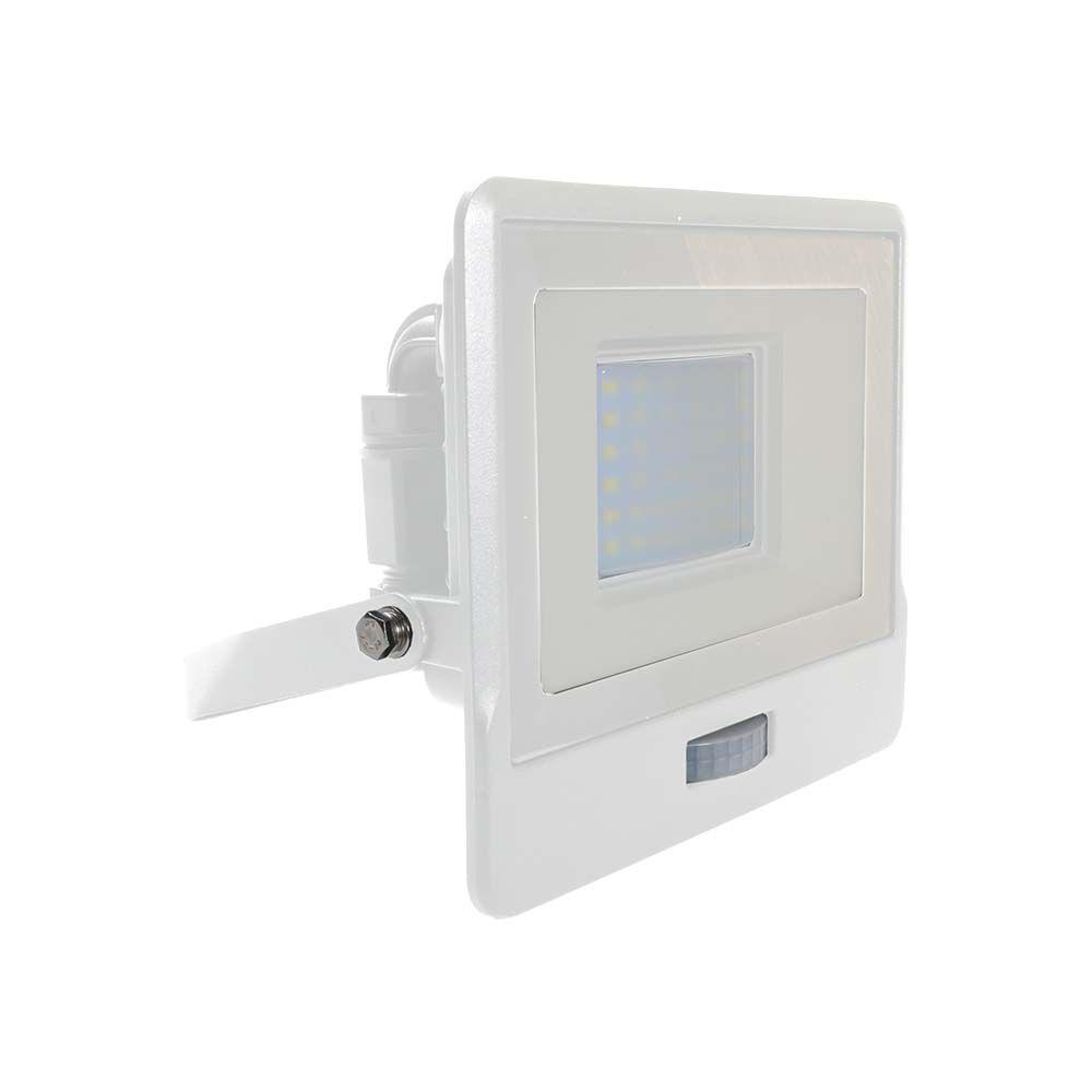 VT-138S 30W PIR SENSOR FLOODLIGHT SAMSUNG CHIP 3000K WHITE BODY