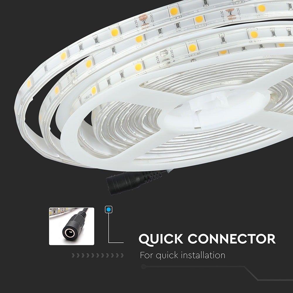 VT-5050-30 4.8W/M LED STRIP LIGHT 4000K IP65 (5M/ROLL)(PRICE PER M)