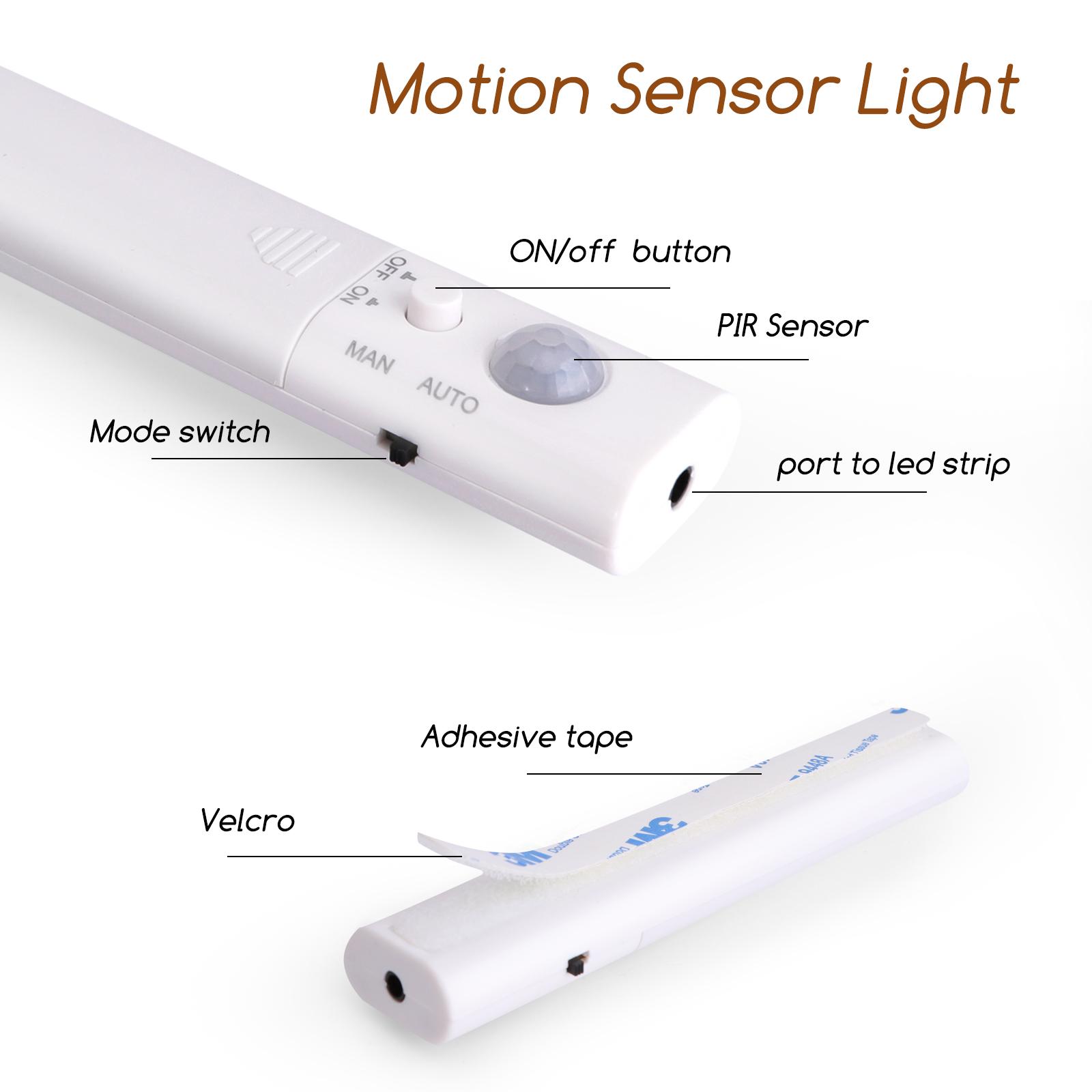 LED Low-voltage Strip Light with Sensor 1m