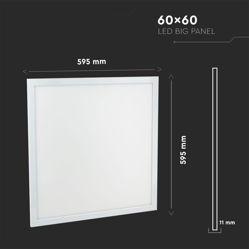 VT-6140 40W LED PANEL 600x600MM 4000K IP65 6PCS/PACK