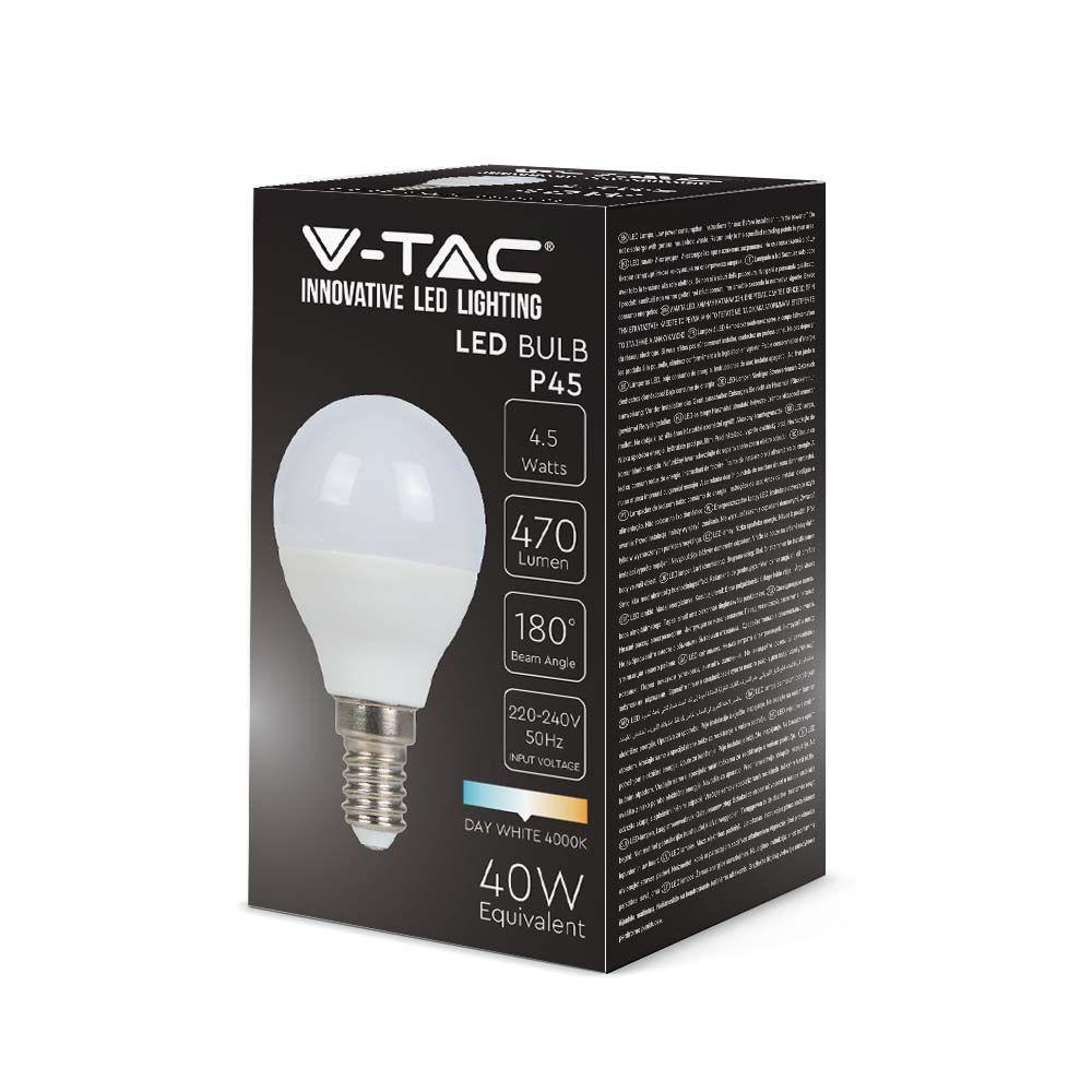 VT-1880 4.5W P45 PLASTIC BULB 4000K E14