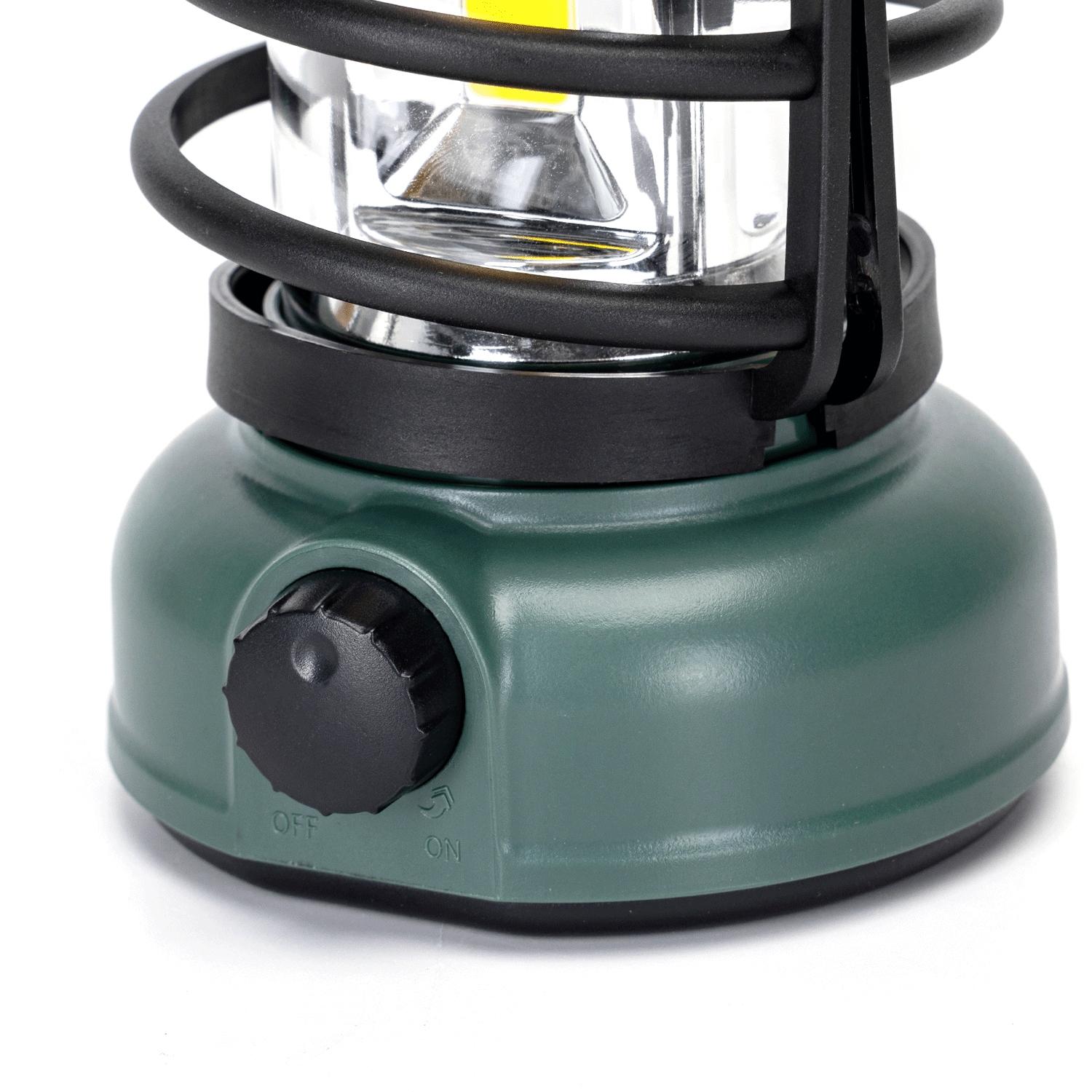 Camping lantern dimmable with knob 3AA batteries