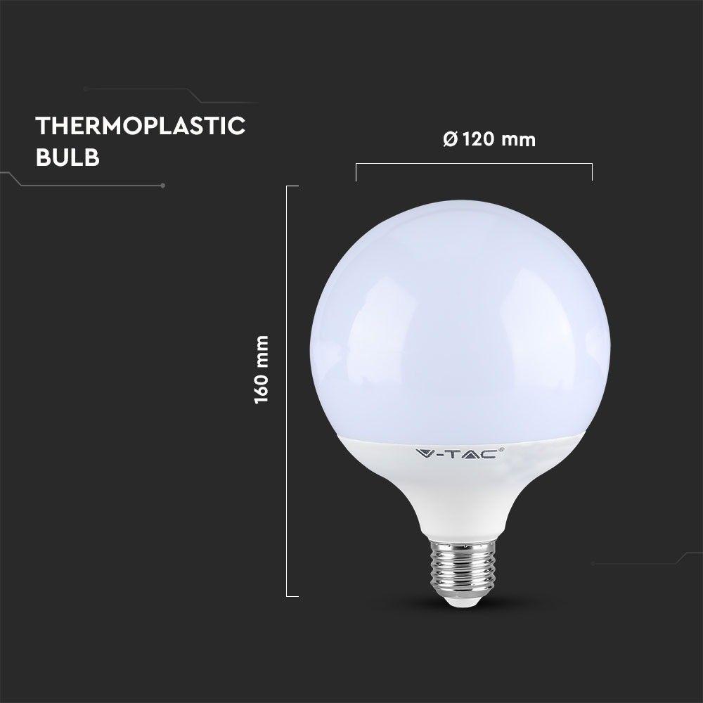 VT-242 22W G120 PLASTIC BULB SAMSUNG CHIP 6400K E27(120LM/WATT)