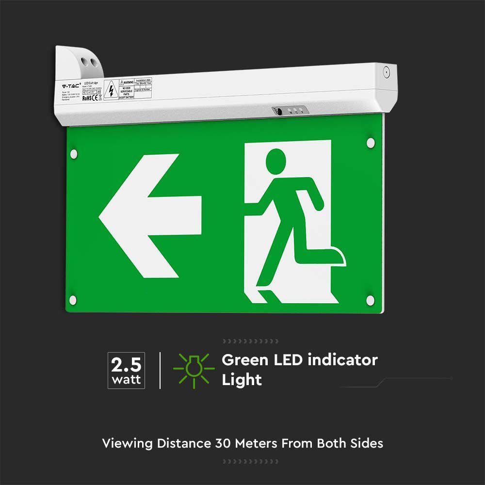 VT-995 4IN1 EMERGENCY EXIT LIGHT SELF TEST BUTTON RF CONTROL 6000K