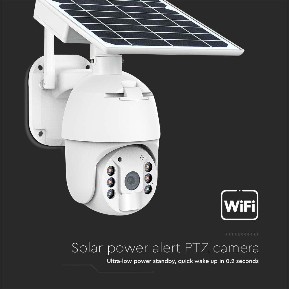 VT-11024 WiFi HD SMART SOLAR ENERGY PTZ CAMERA SENSOR WHITE BODY