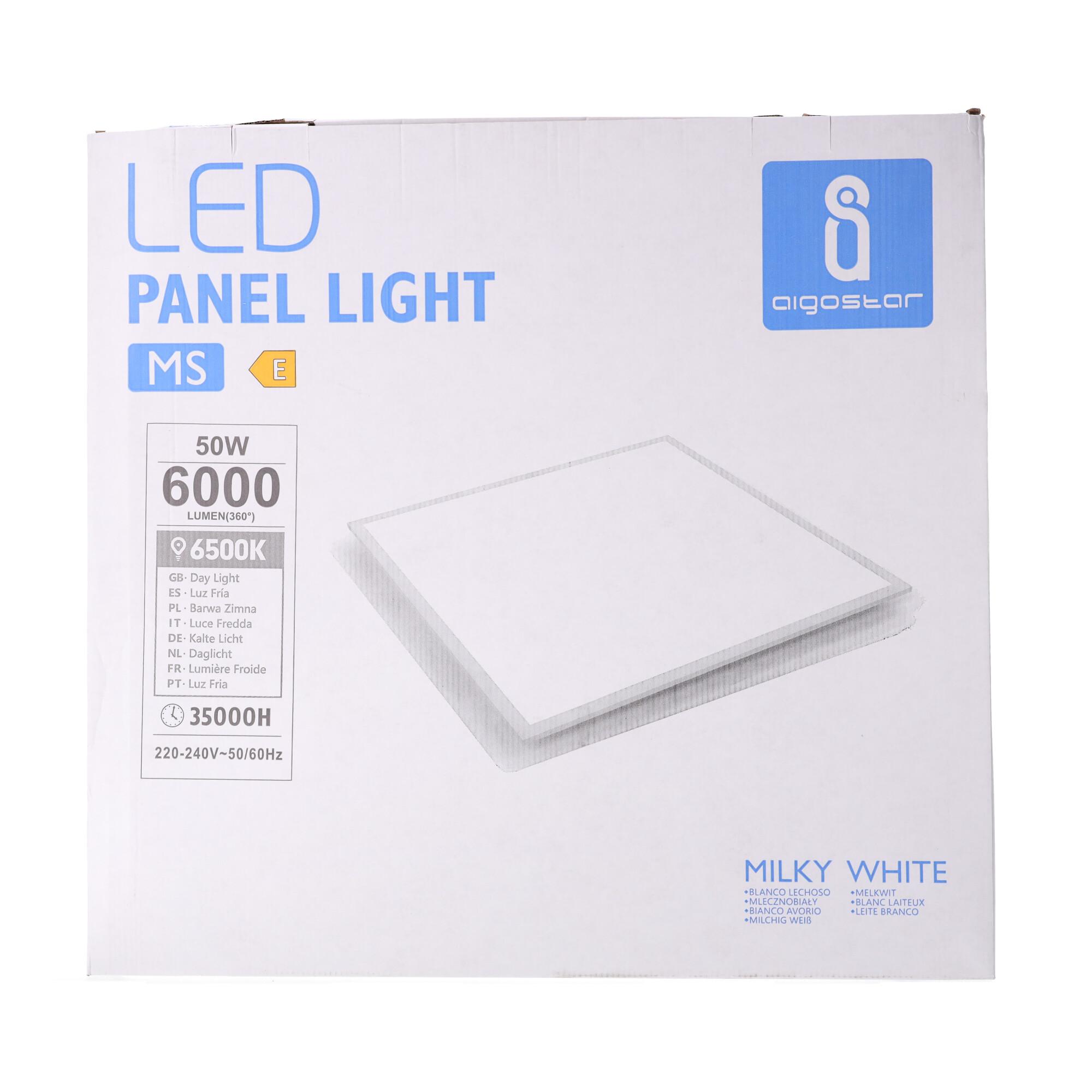 E5 MS Edge-lit Panel Light 50W 6500K（595*595*9mm）