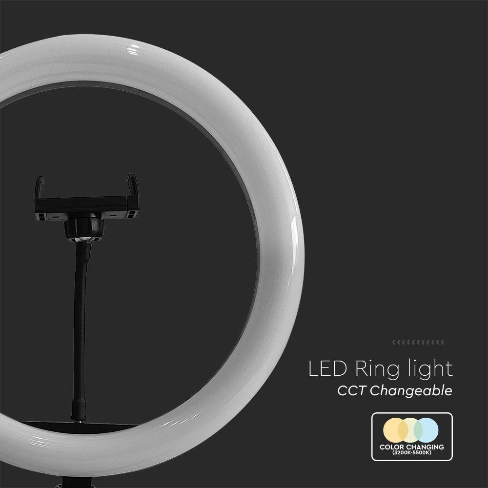 VT-45010 10W LED RING LIGHT 10INCH WITH TABLE TRIPOD 3200K-5500K