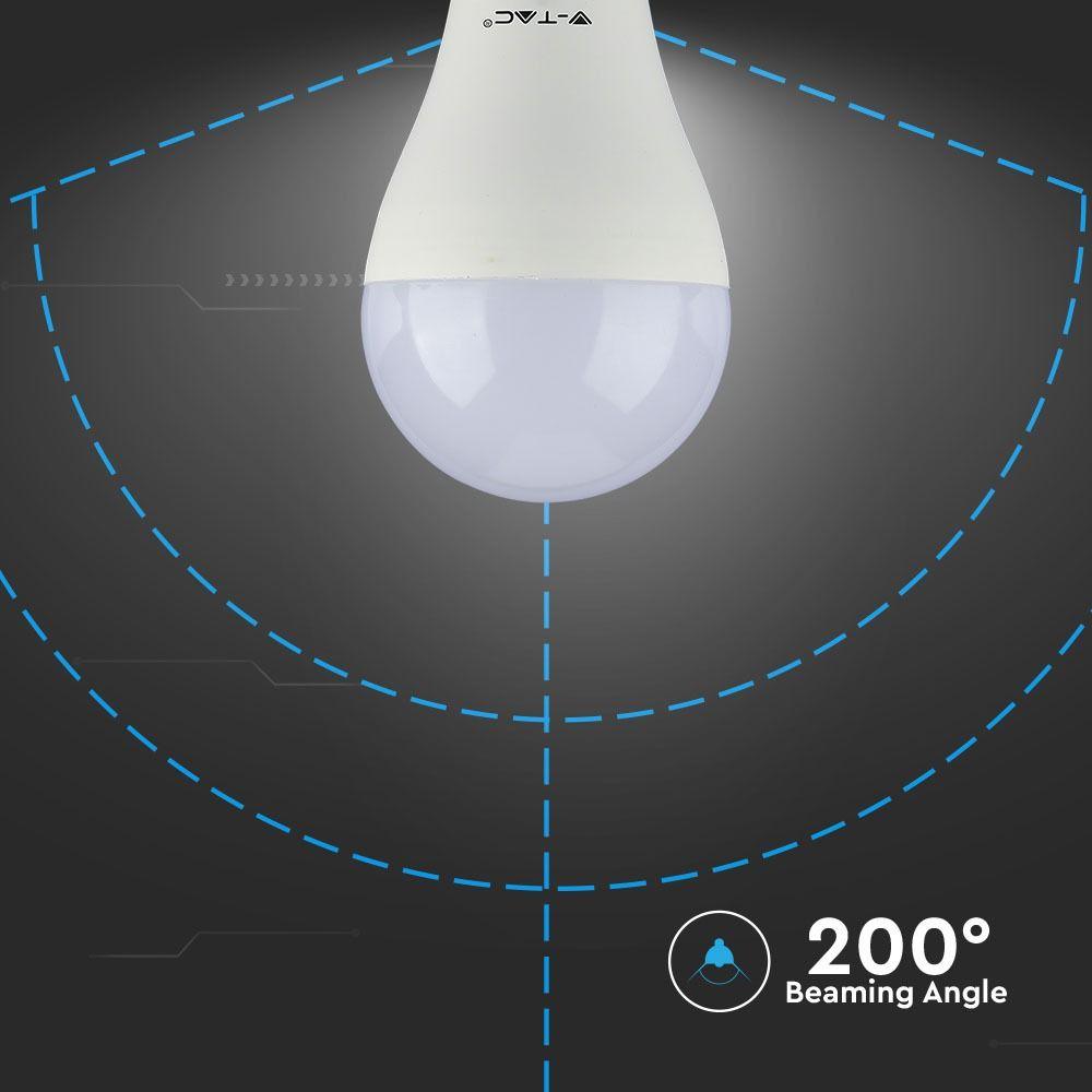 VT-215 15W A65 LED PLASTIC BULB-SAMSUNG CHIP 4000K E27