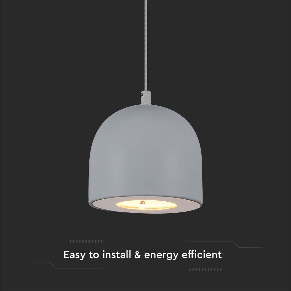 VT-7794 LED HANGING LAMP D:100 3000K LIGHT GREY BODY