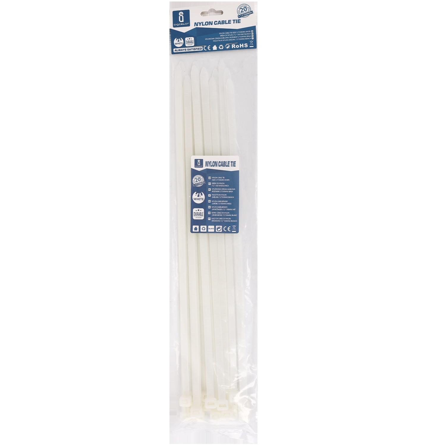 Nylon Cable Ties W7.2*L350mm White