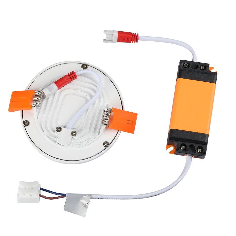 15W Panel LED, Barwa:6400K, Okrągła, VTAC, SKU 4936