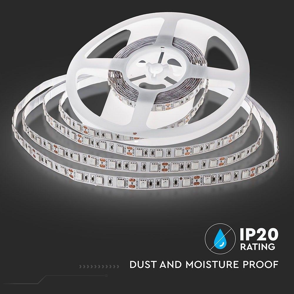 VT-5050-60 10.8W/M LED STRIP LIGHT YELLOW IP20 (5M/ROLL)(PRICE PER M)