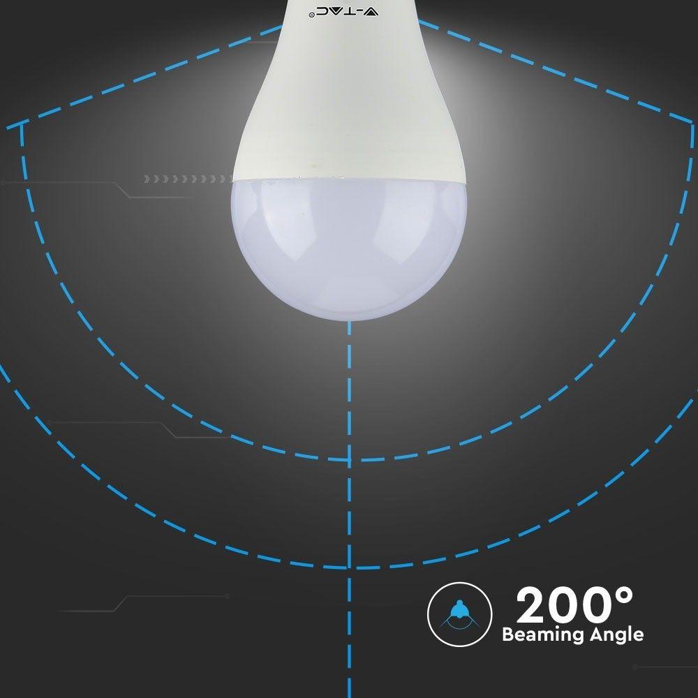 15W A65 Żarówka LED, Barwa:4000K Trzonek: E27, Opakowanie: 3szt., VTAC, SKU 2820