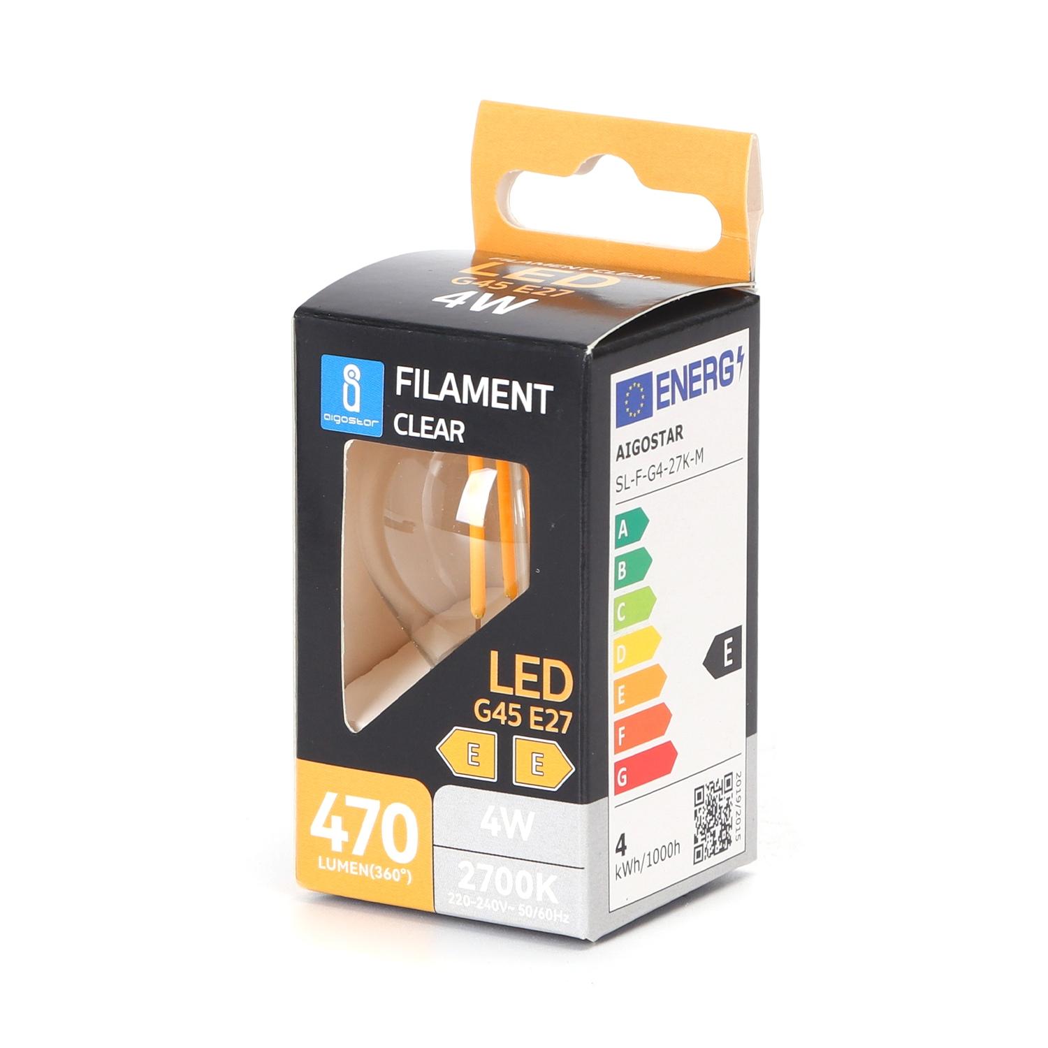 LED E27 G45 4W Warm Light