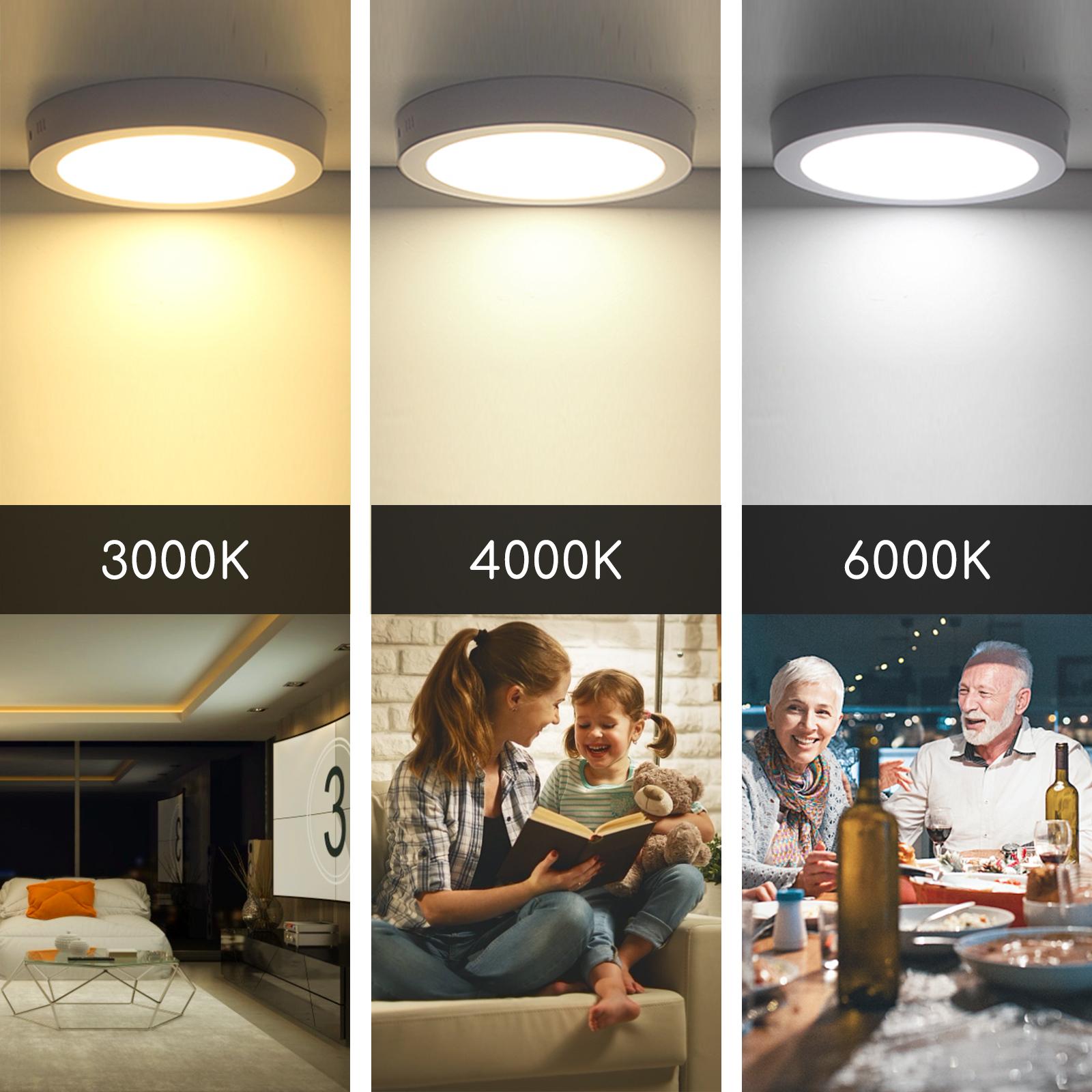 Downlight okrągły natynkowy LED 12W Światło naturalne