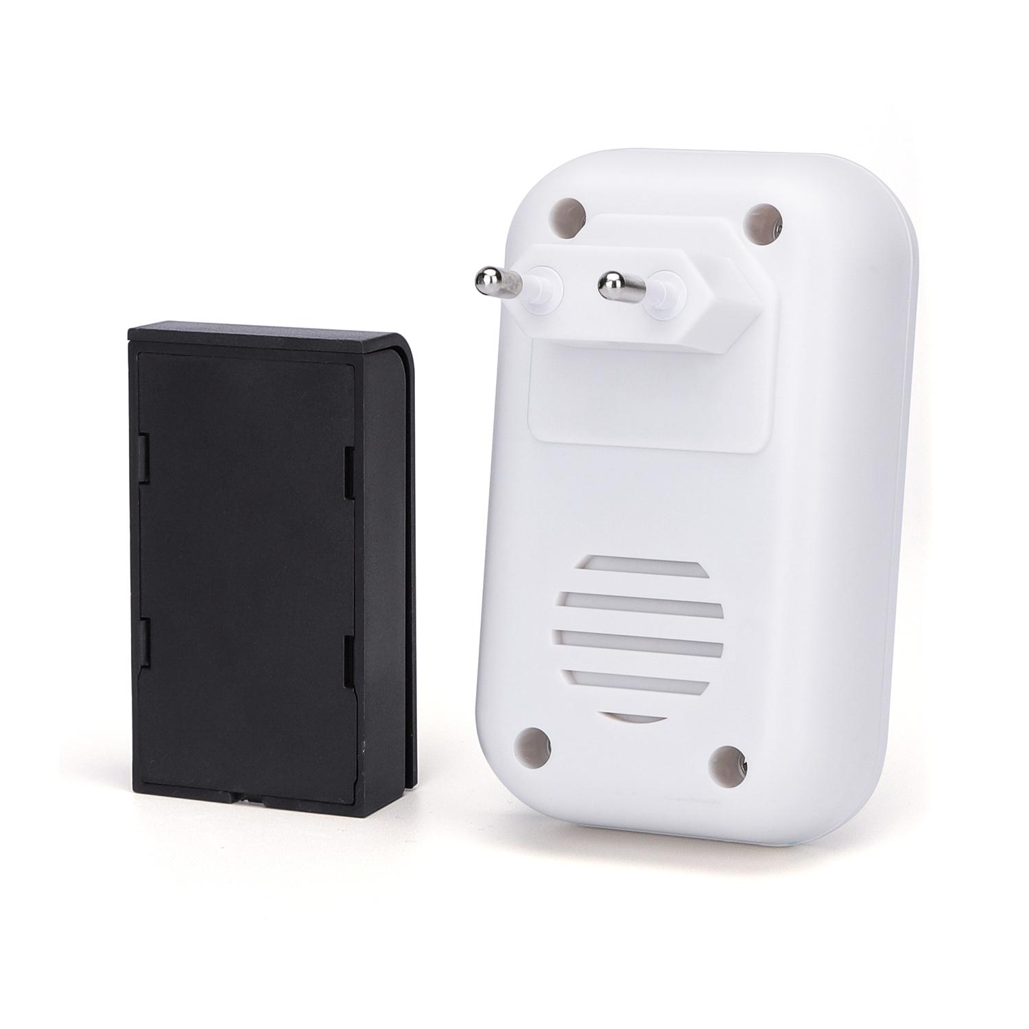 AC Wireless Doorbell White & Black