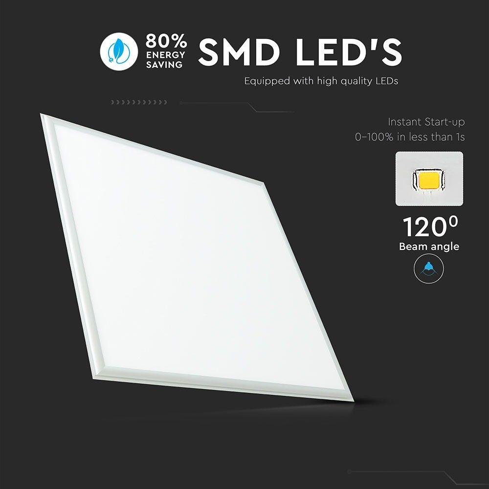 36W Panel LED 600x600mm, Barwa:4000K, Opakowanie: 6szt., VTAC, SKU 8084