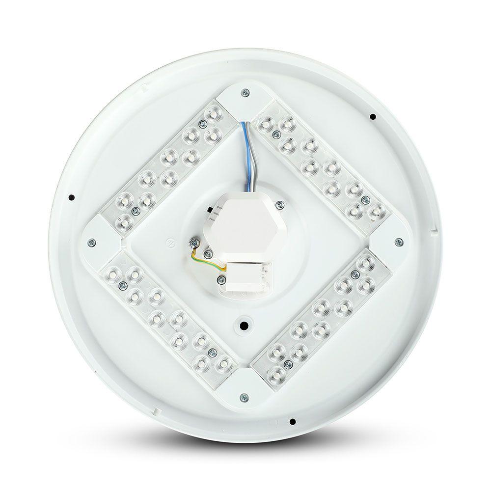 36W Plafon LED DOME, Średnica: 450,  Klosz: Mleczny, Barwa:3w1, VTAC, SKU 7609