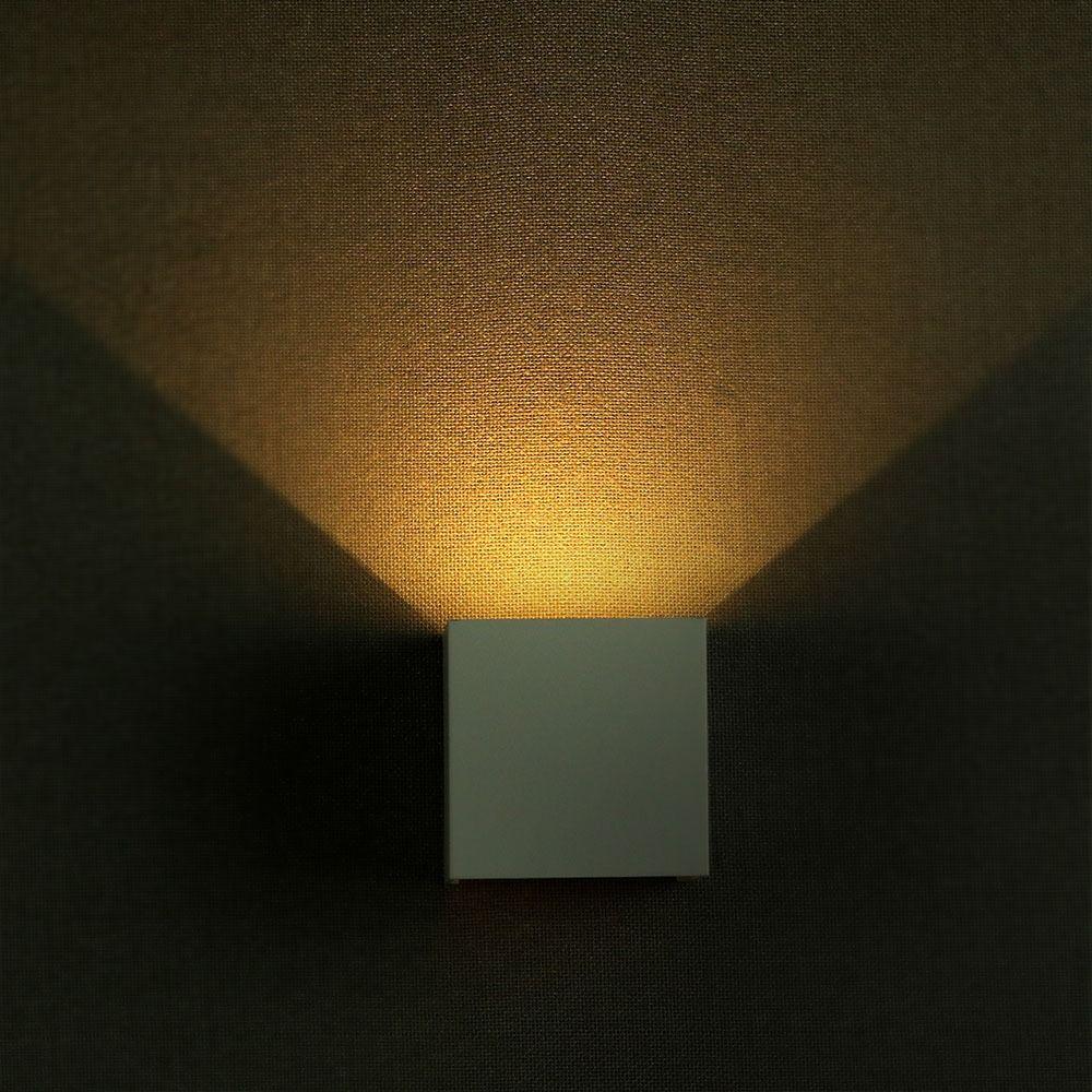 VT-759 6W LED UP-DOWN WALL LIGHT WITH BRIDGELUX CHIP 3000k WHITE-SQUARE