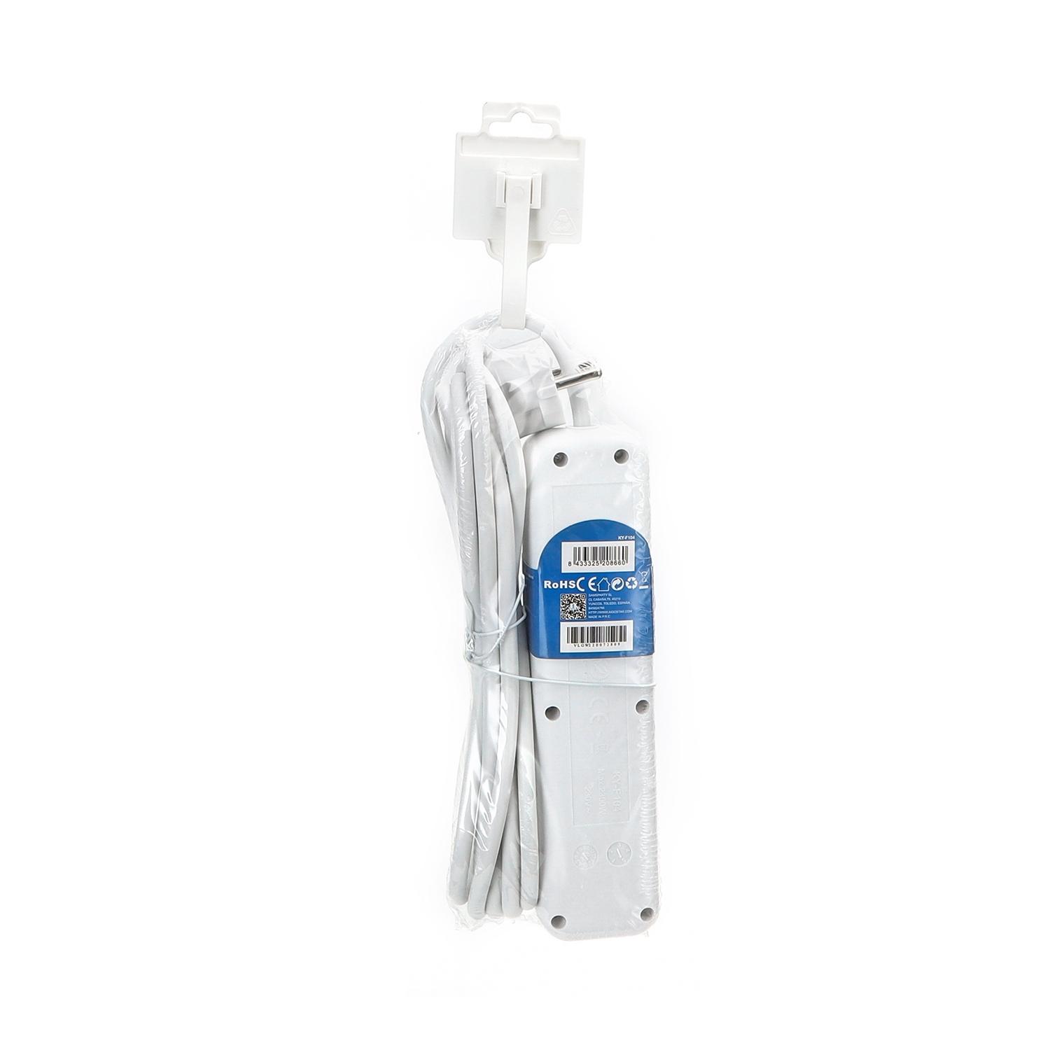 Power strips 4-way 3m H05VV-F 3G1.0m㎡ White